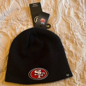 NFL Black Beanie with Team Emblem